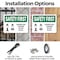 Signmission Shower And Eyewash Do Not Block With Symbol, 14 in W x Rectangle, Plastic OS-2PACK-SF-P-1014-L-10976 - alternate 5